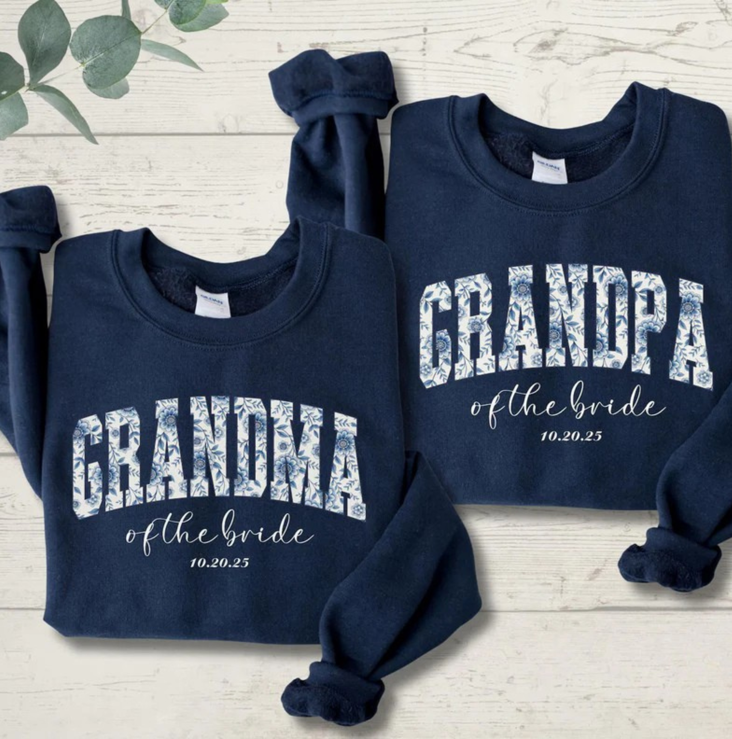 Grandma of the Bride Sweatshirt – Personalized Wedding Crewneck with Custom Date
