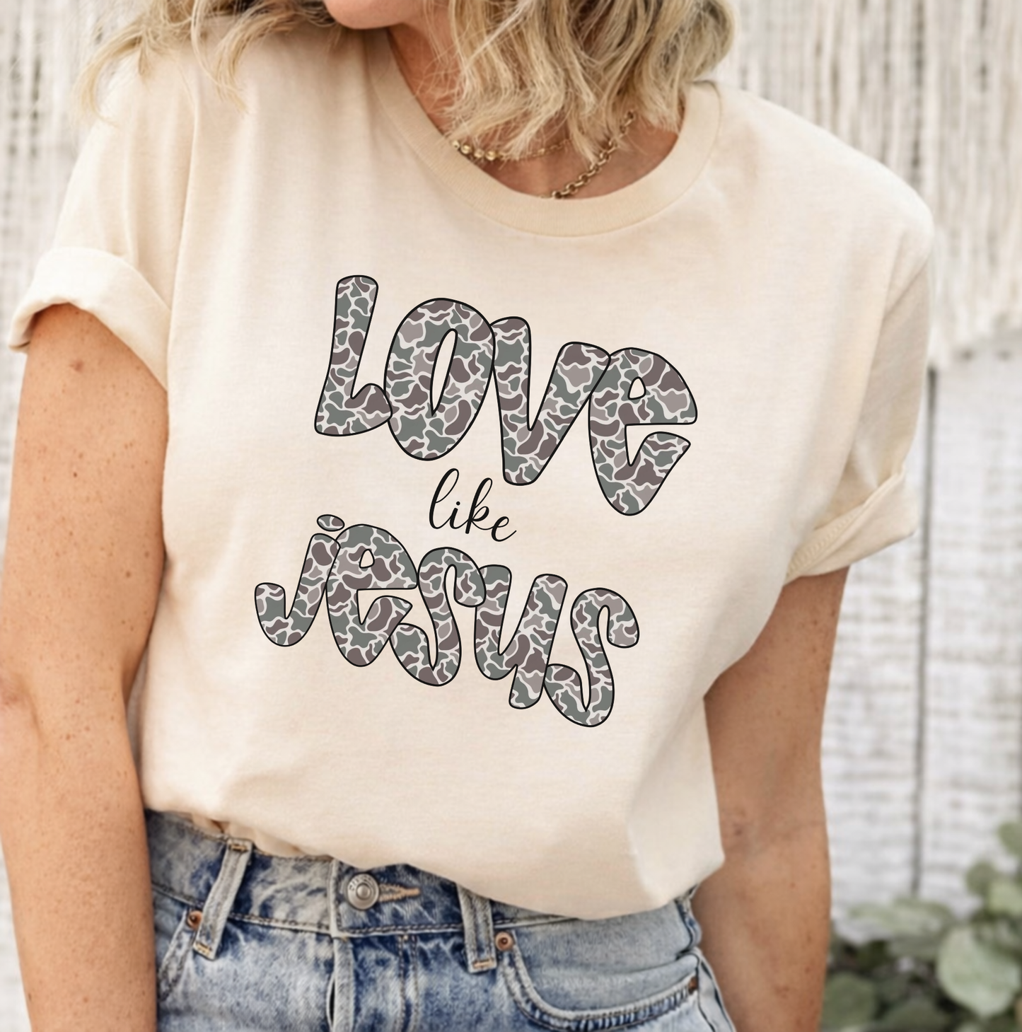 Comfort Colors Love Like Jesus Shirt – Christian Faith Graphic Tee, Inspirational Religious Gift