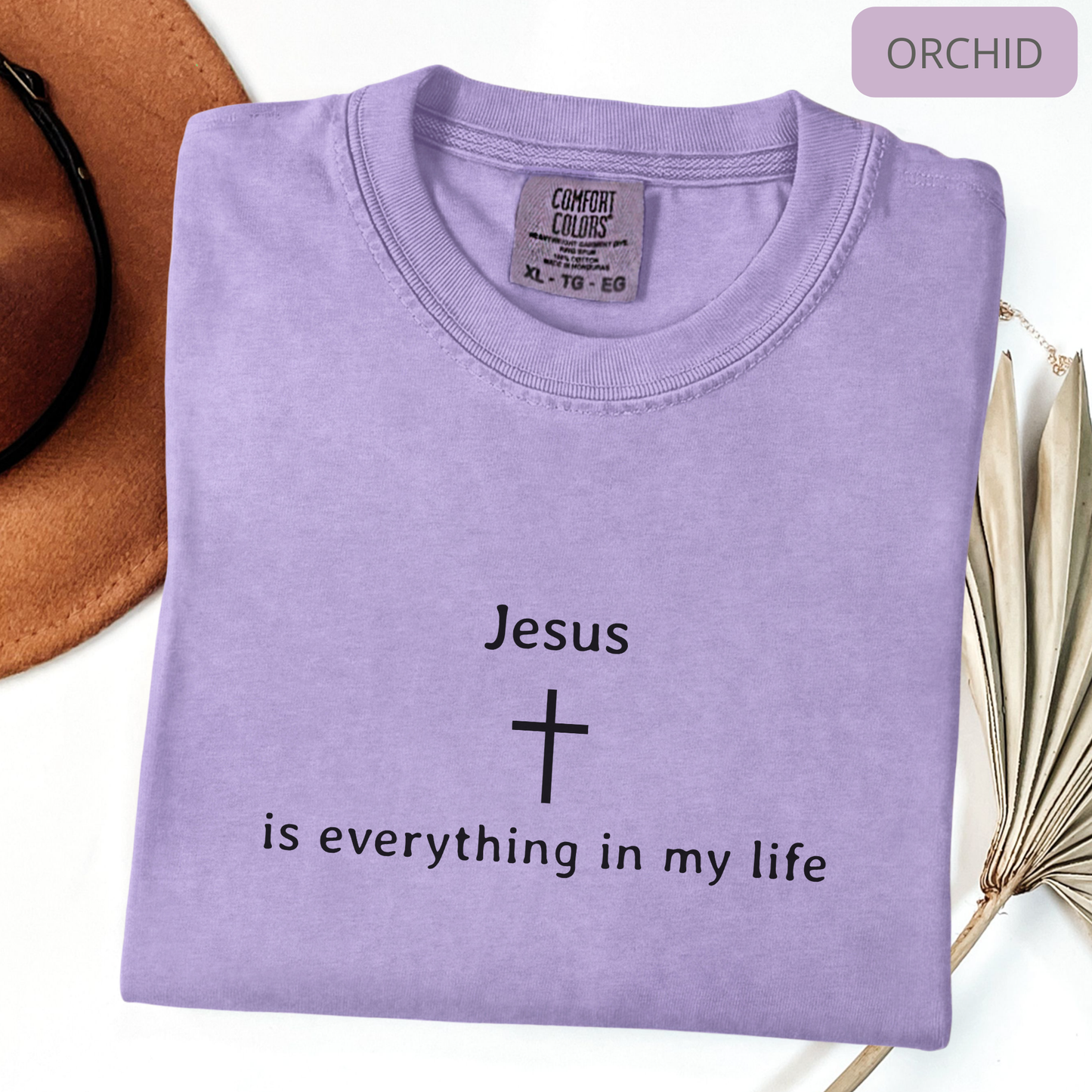Comfort Colors Jesus Is Everything Shirt – Christian Faith Graphic Tee, Religious Gift for Women and Men