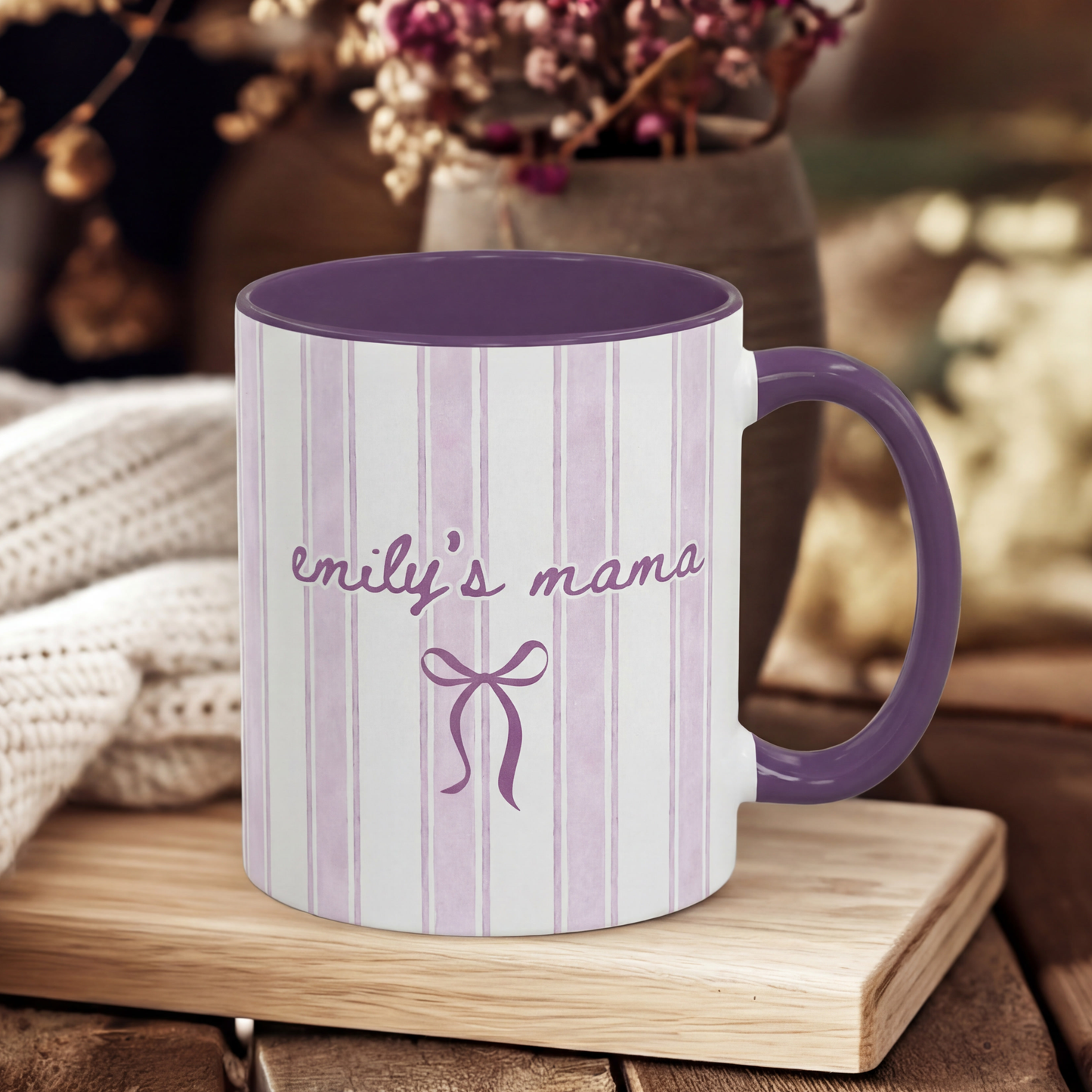 Personalized Mama Mug – Custom Name Coffee Cup for Mom, Baby Shower Gift
