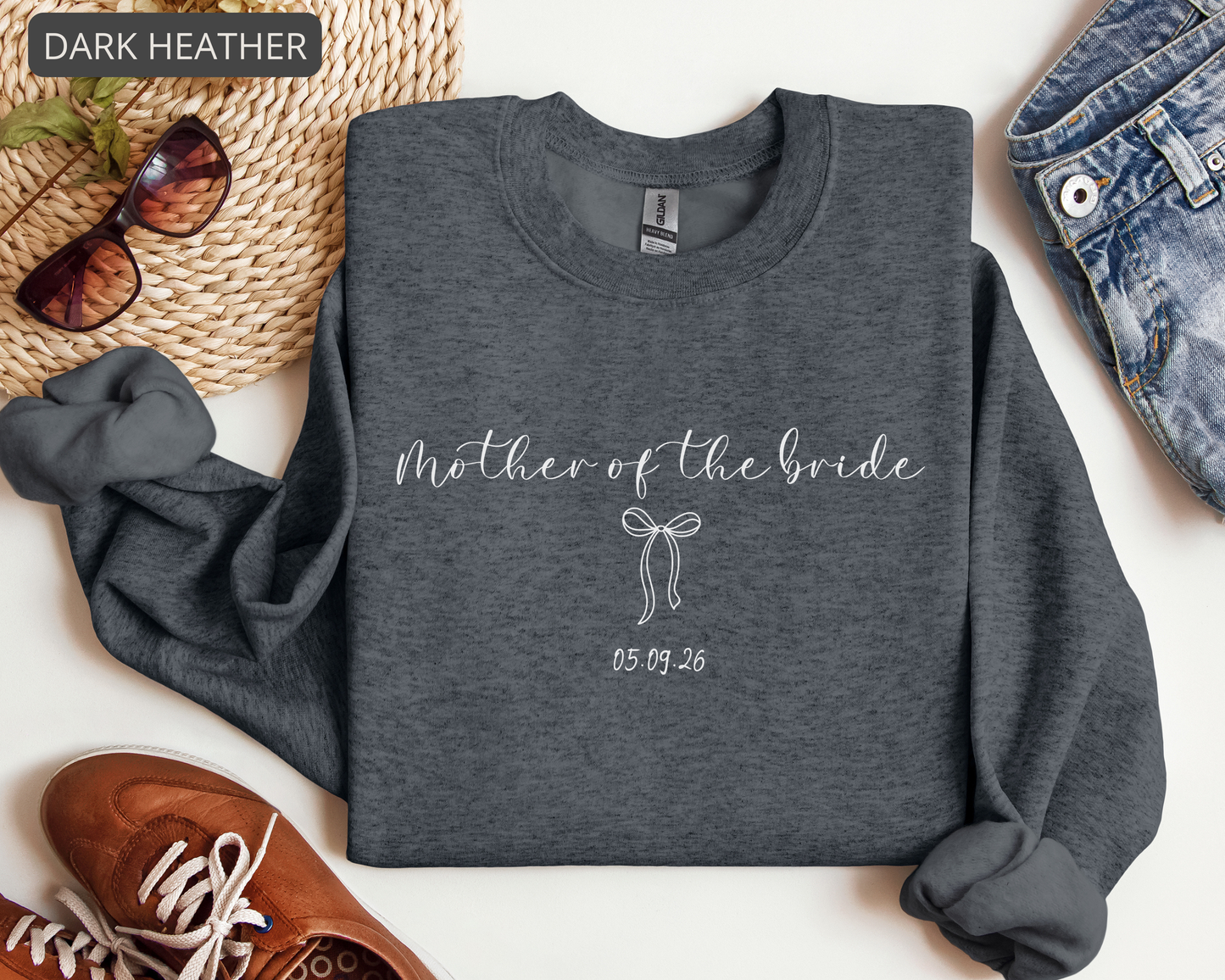 Mother of the Bride Shirt – Personalized Wedding Tee with Custom Date, Bridal Party Gift