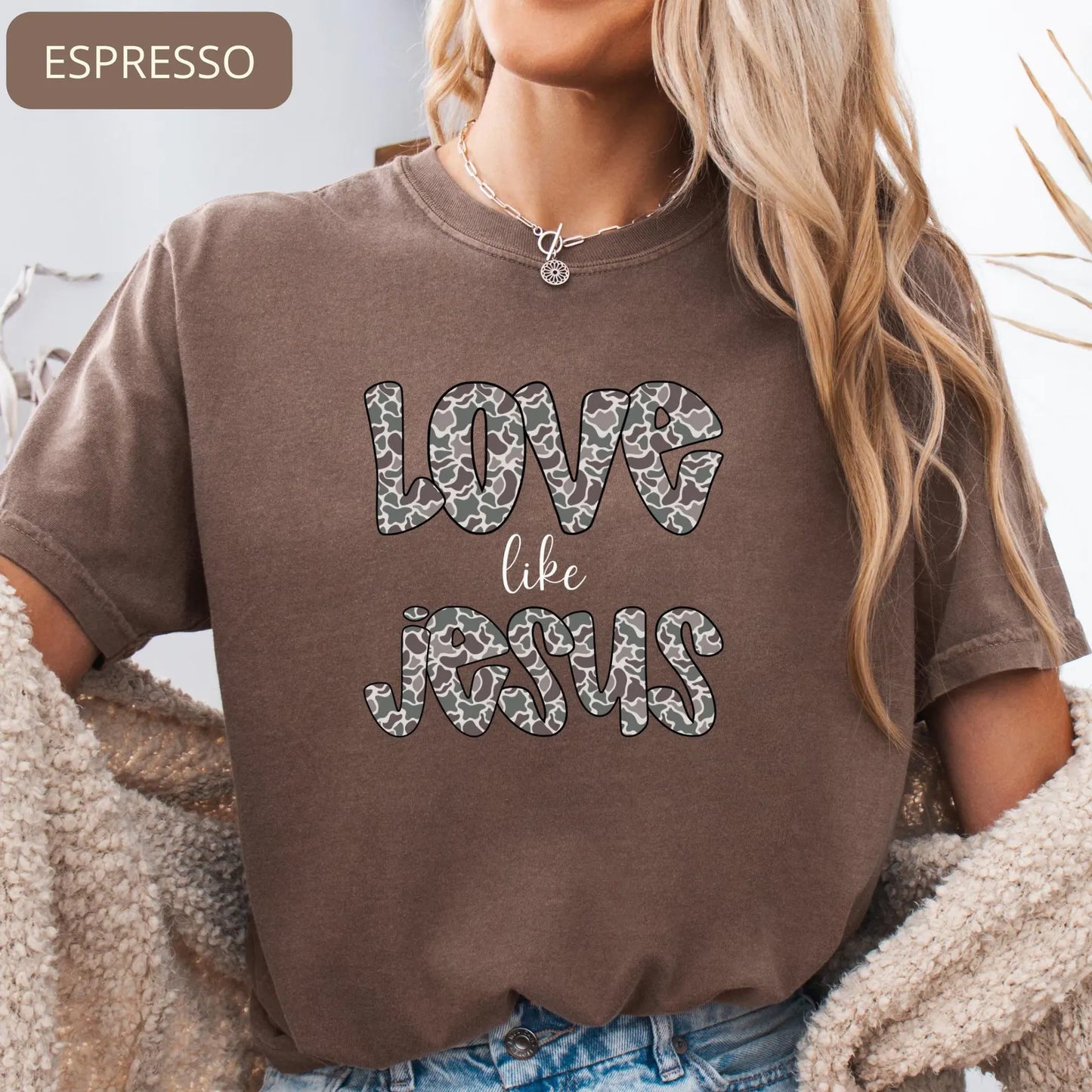 Comfort Colors Love Like Jesus Shirt – Christian Faith Graphic Tee, Inspirational Religious Gift