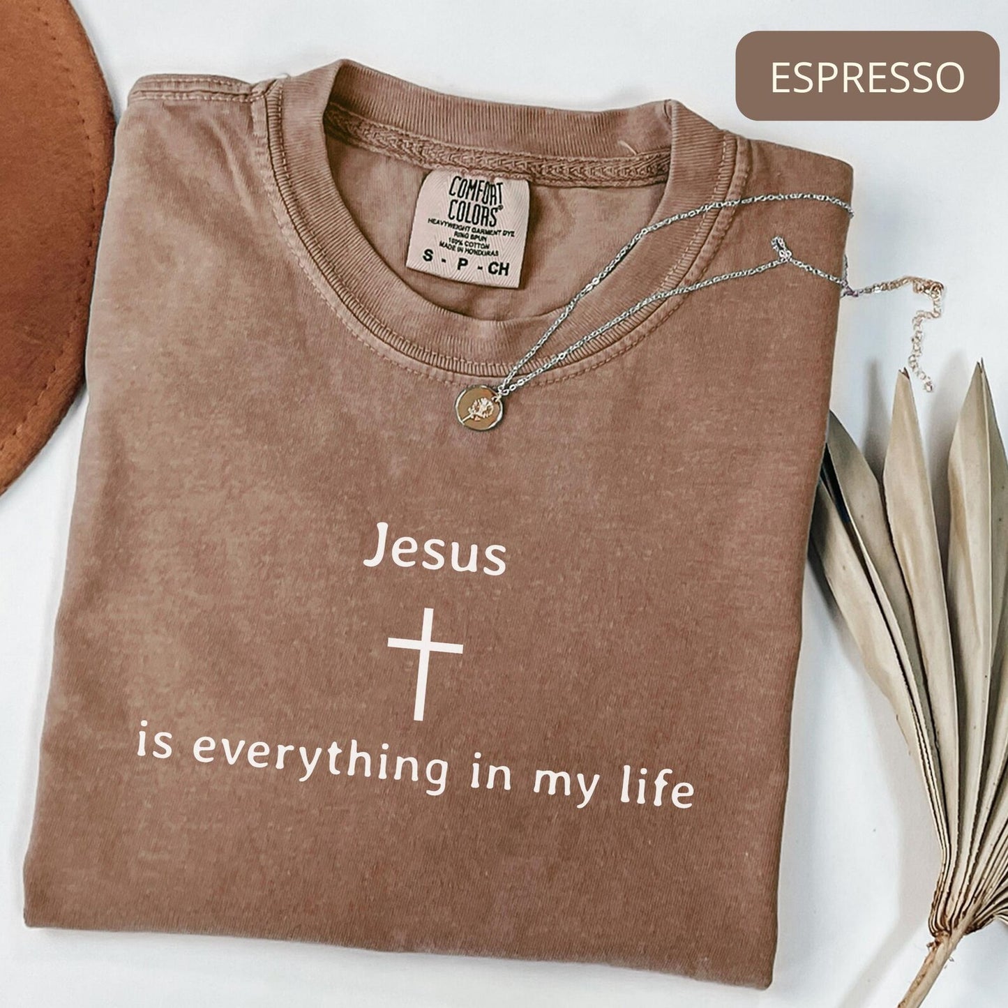 Comfort Colors Jesus Is Everything Shirt – Christian Faith Graphic Tee, Religious Gift for Women and Men
