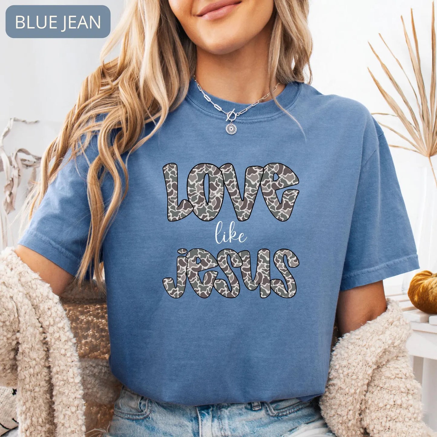 Comfort Colors Love Like Jesus Shirt – Christian Faith Graphic Tee, Inspirational Religious Gift