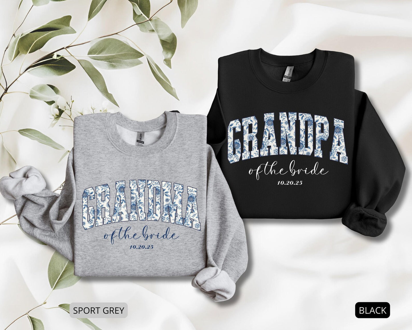 Grandma of the Bride Sweatshirt – Personalized Wedding Crewneck with Custom Date