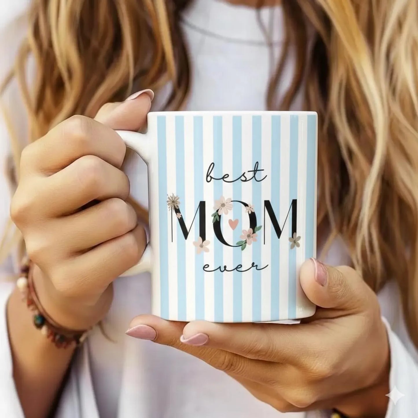Best Mom Ever Personalized Mug – Custom Coffee Cup with Kids Names, Mother’s Day Gift for Mom