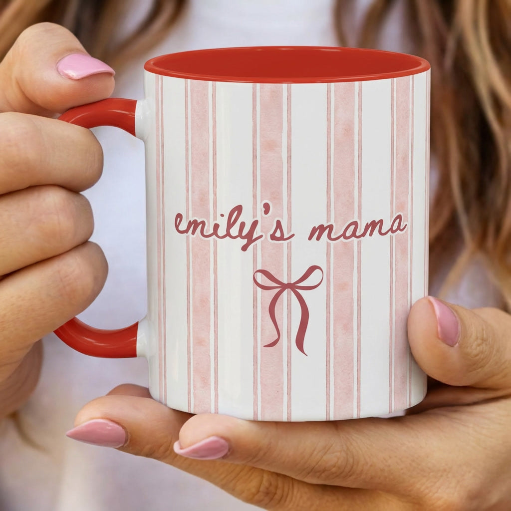 Personalized Mama Mug – Custom Name Coffee Cup for Mom, Baby Shower Gift