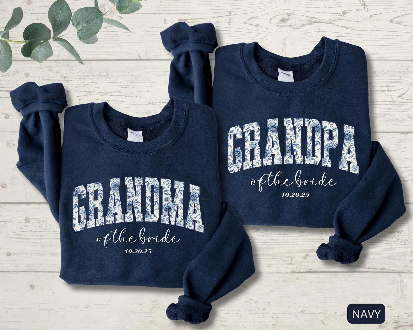 Grandma of the Bride Sweatshirt – Personalized Wedding Crewneck with Custom Date