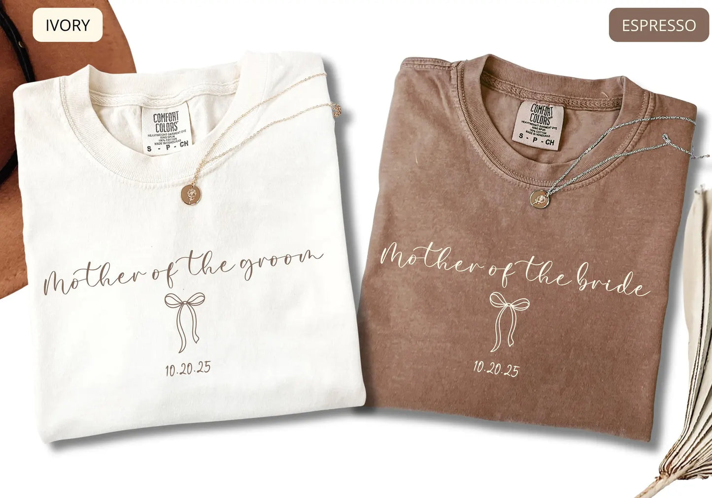 Comfort Colors Mother of the Bride Shirt – Personalized Wedding Mom Tee, Bridal Party Gift