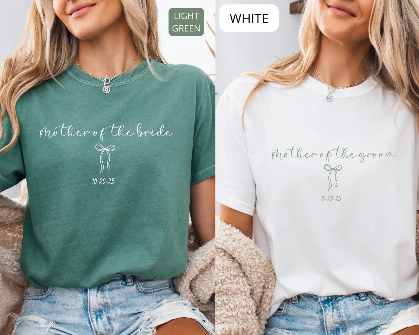 Comfort Colors Mother of the Bride Shirt – Personalized Wedding Mom Tee, Bridal Party Gift