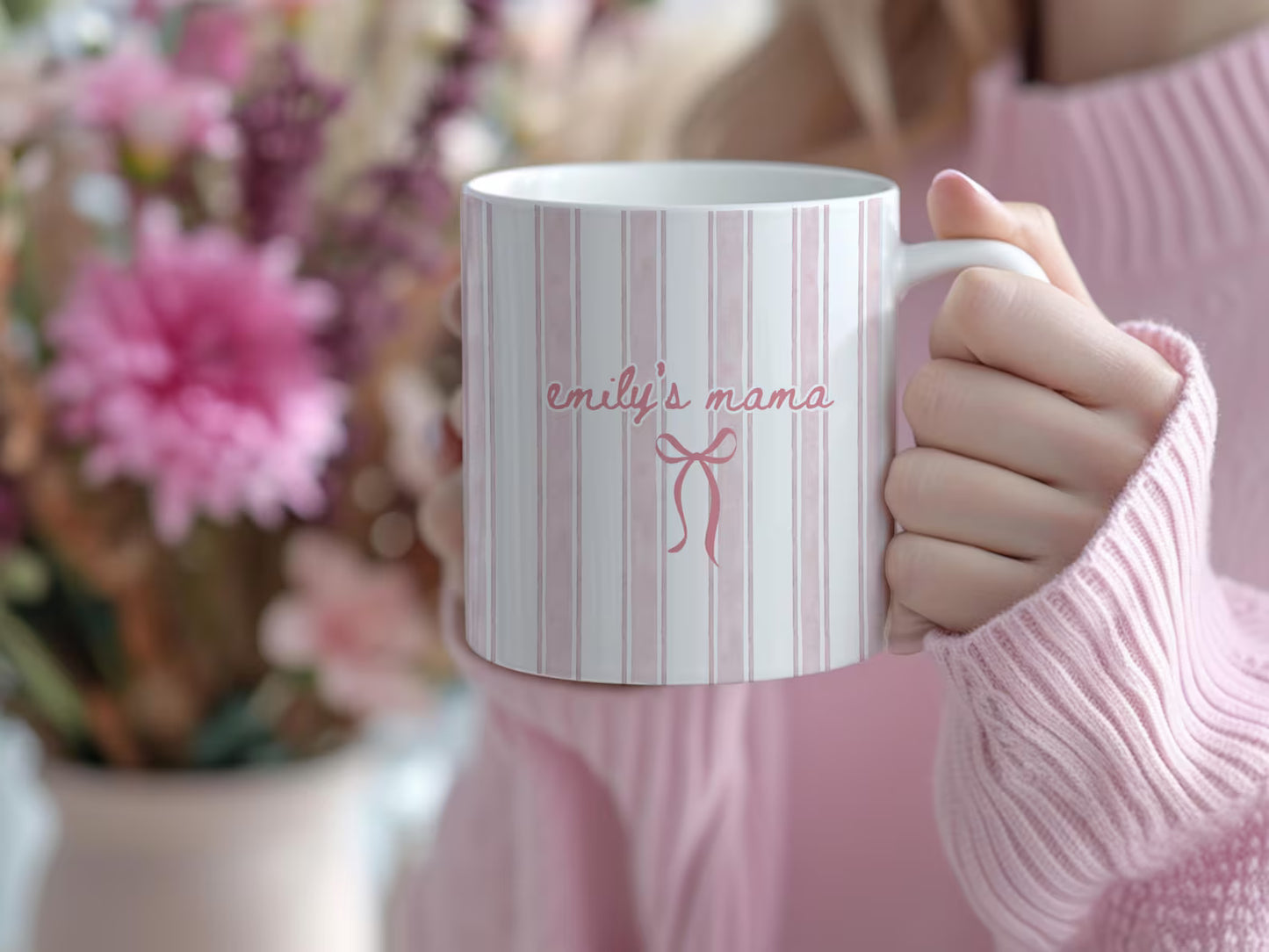 Personalized Mama Mug – Custom Name Coffee Cup for Mom, Baby Shower Gift