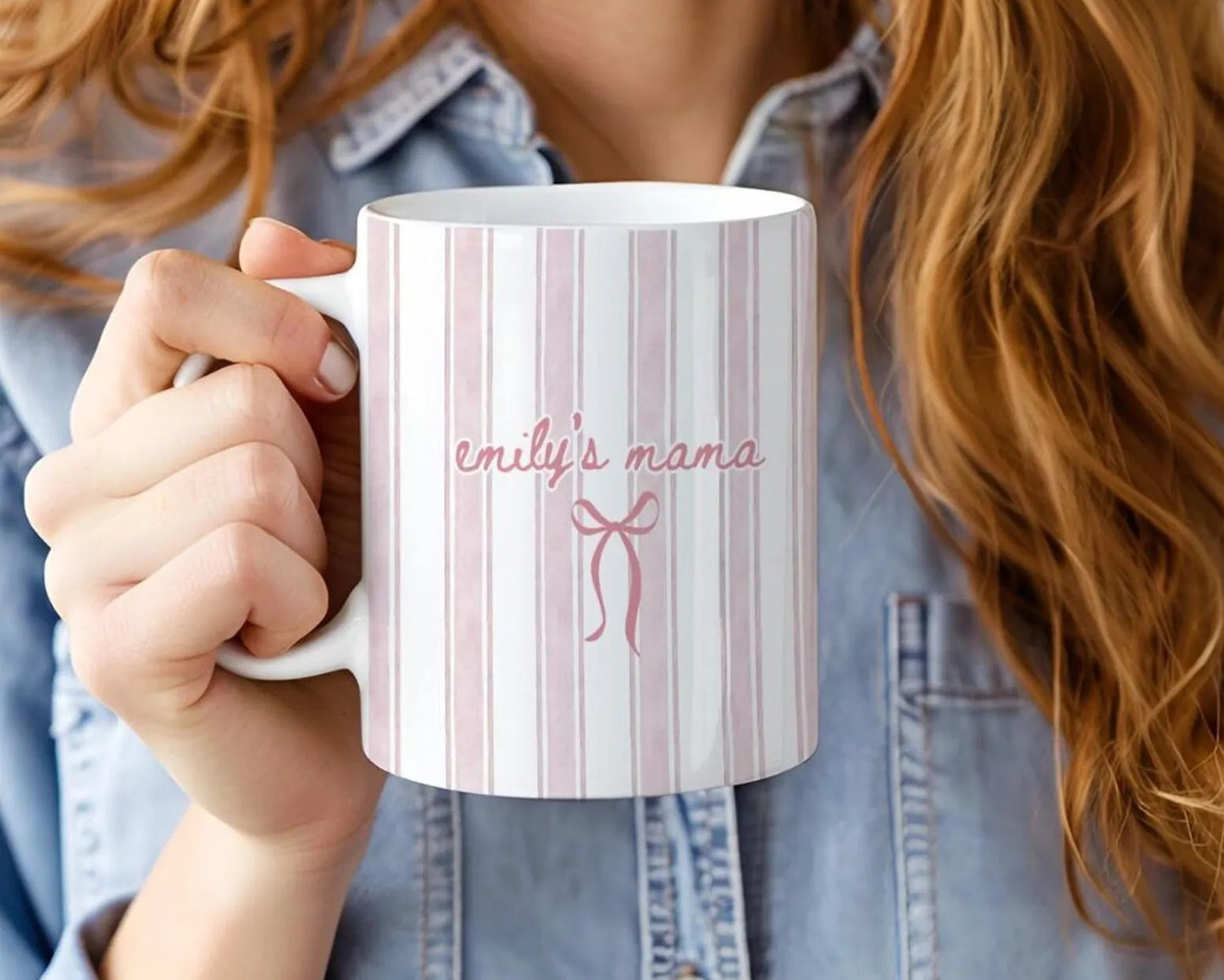 Personalized Mama Mug – Custom Name Coffee Cup for Mom, Baby Shower Gift