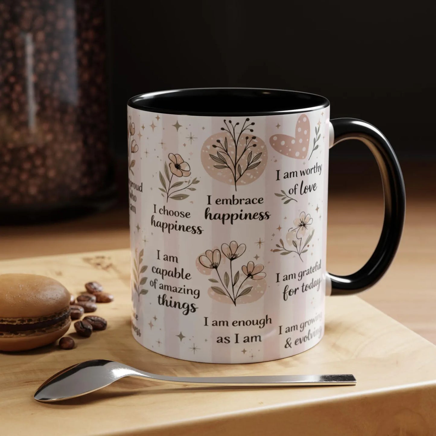 Affirmation Mug – Positive Quotes Coffee Cup, Mental Health Self Care Gift for Women