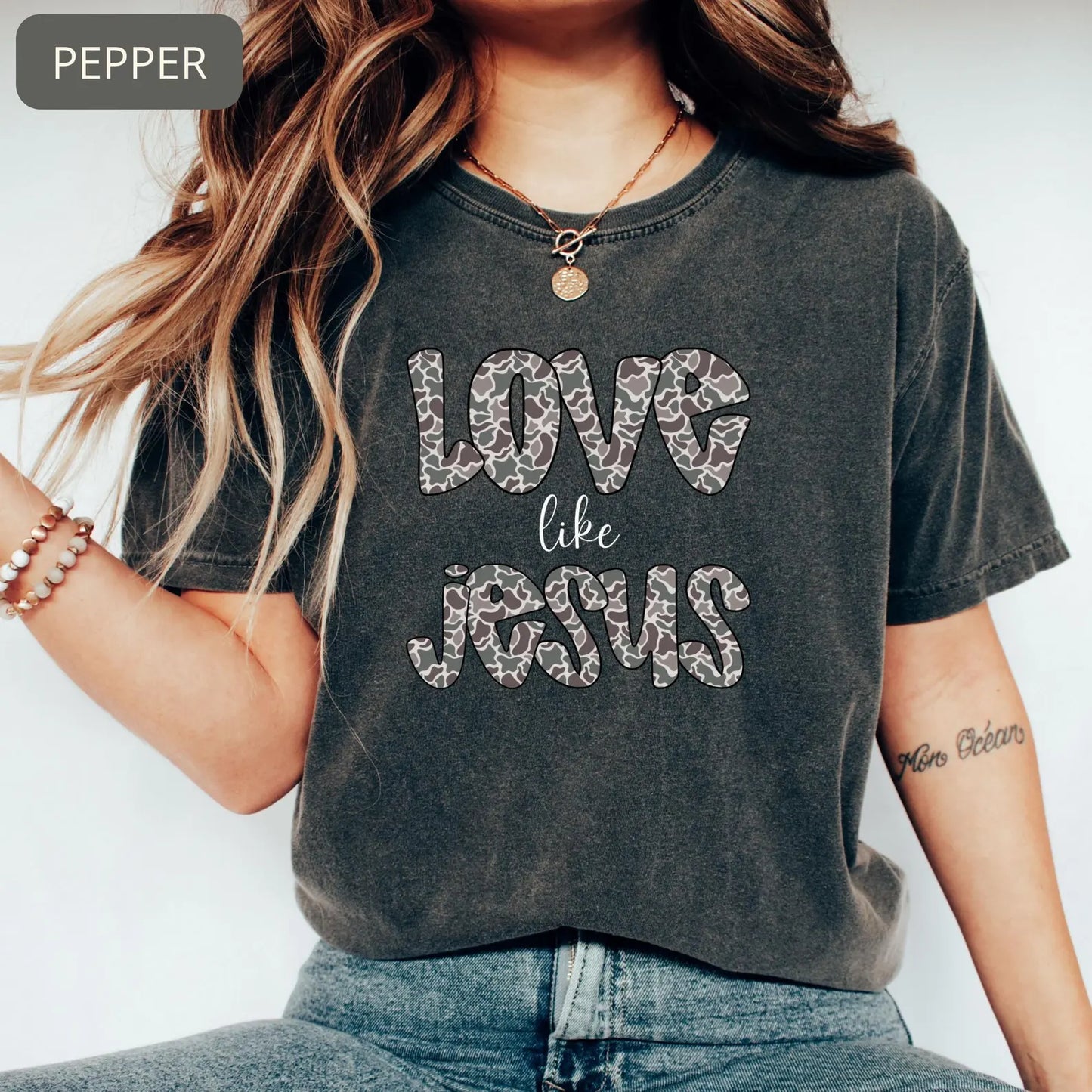 Comfort Colors Love Like Jesus Shirt – Christian Faith Graphic Tee, Inspirational Religious Gift