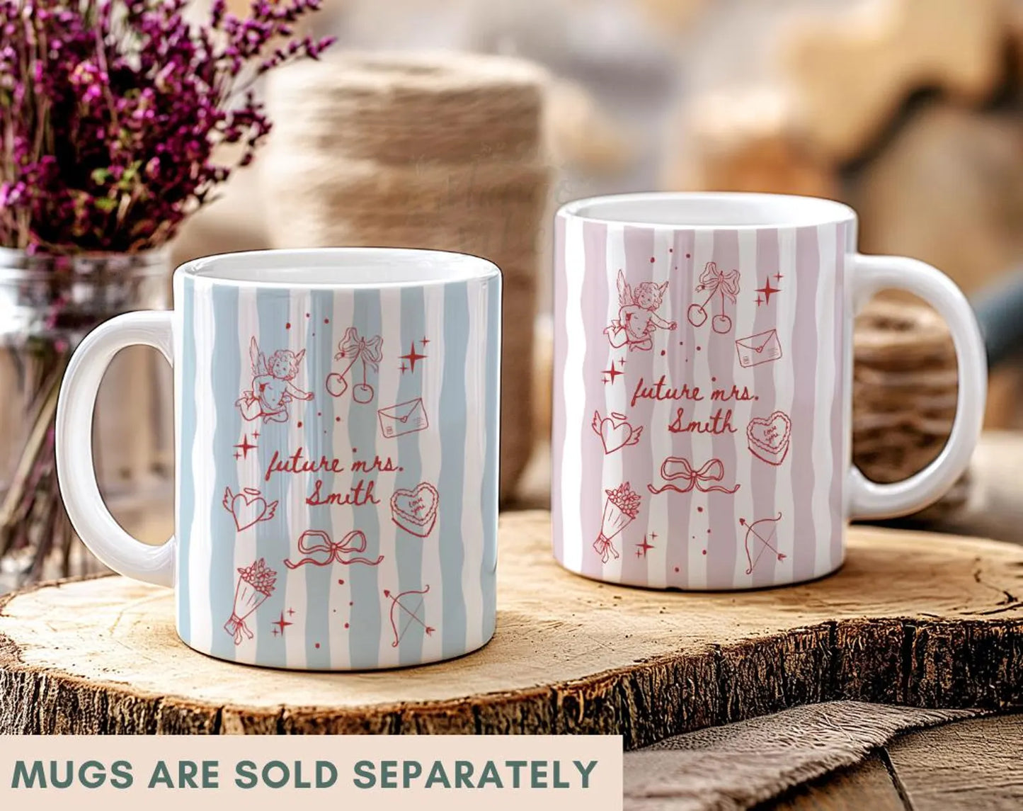 Future Mrs Personalized Mug – Bride To Be Coffee Cup with Custom Last Name, Engagement Gift