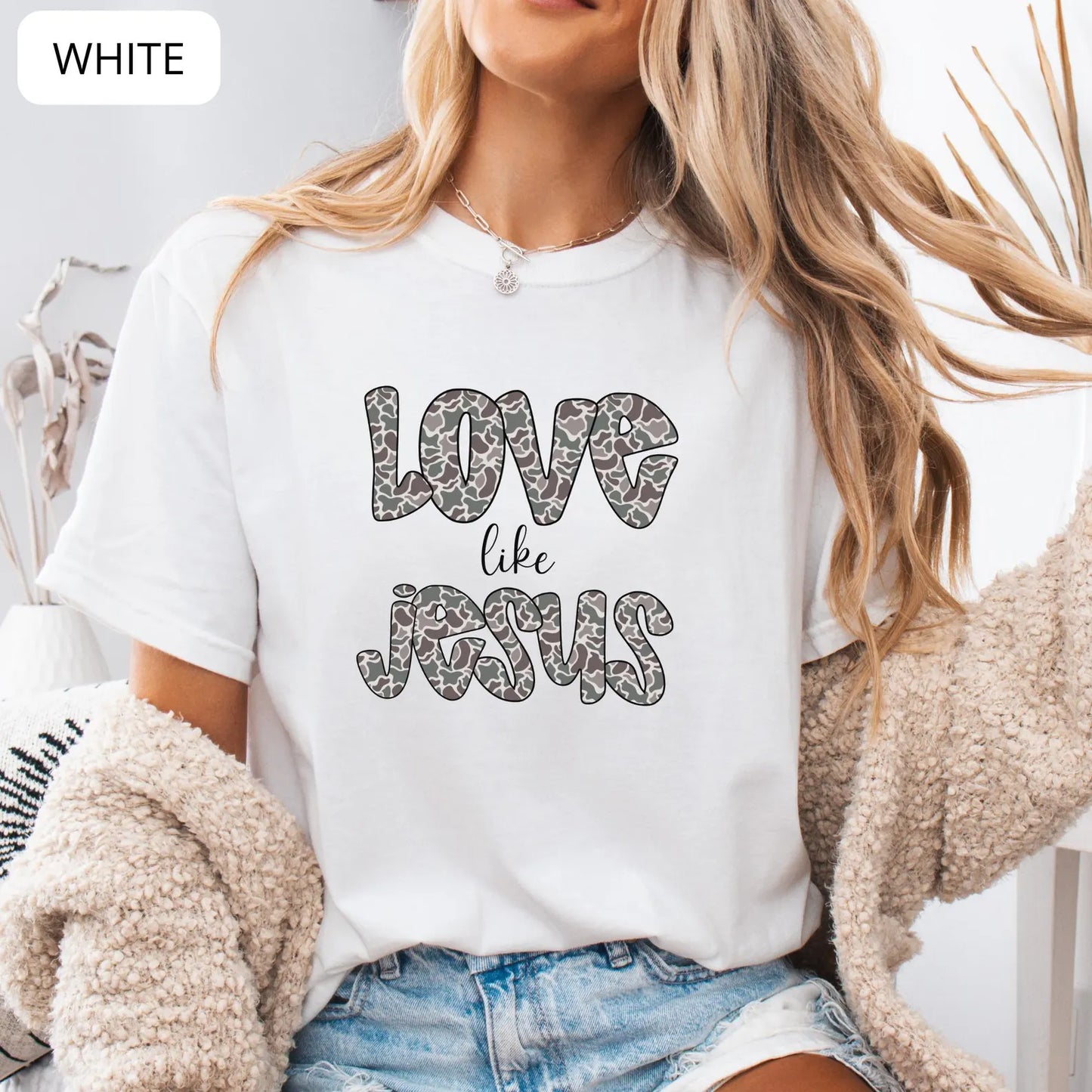 Comfort Colors Love Like Jesus Shirt – Christian Faith Graphic Tee, Inspirational Religious Gift