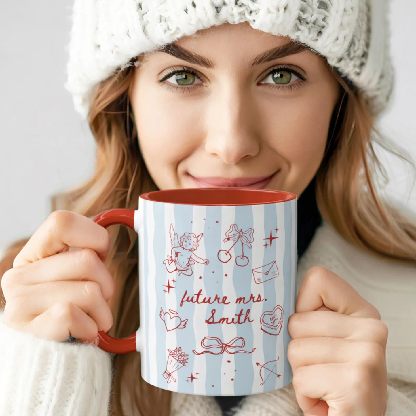 Future Mrs Personalized Mug – Bride To Be Coffee Cup with Custom Last Name, Engagement Gift