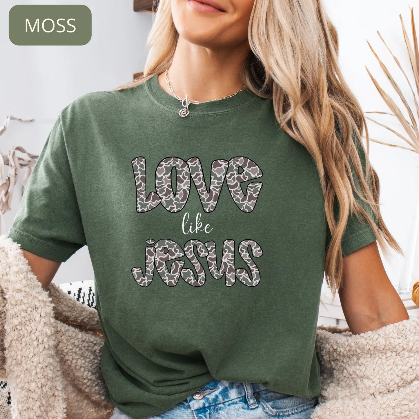 Comfort Colors Love Like Jesus Shirt – Christian Faith Graphic Tee, Inspirational Religious Gift