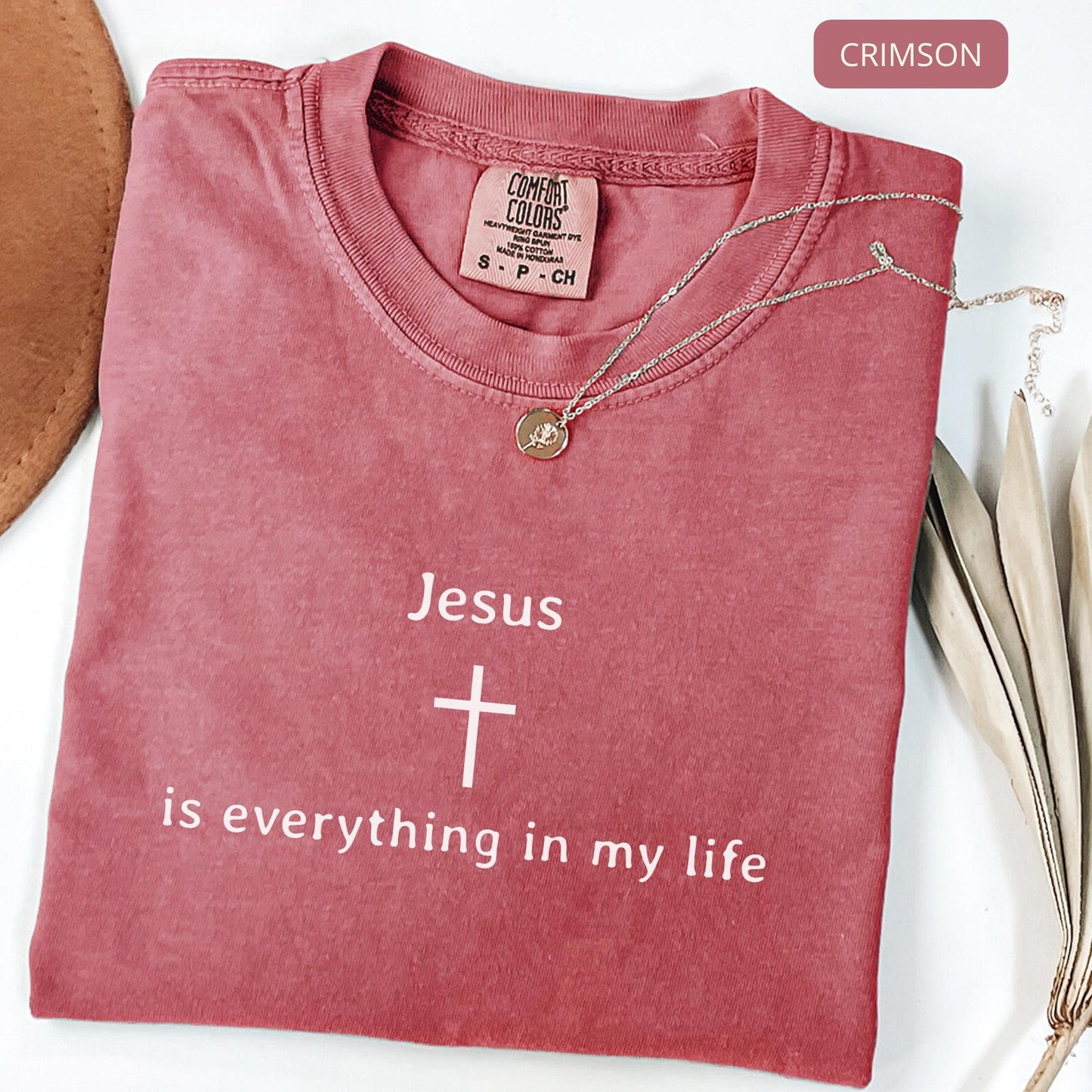 Comfort Colors Jesus Is Everything Shirt – Christian Faith Graphic Tee, Religious Gift for Women and Men