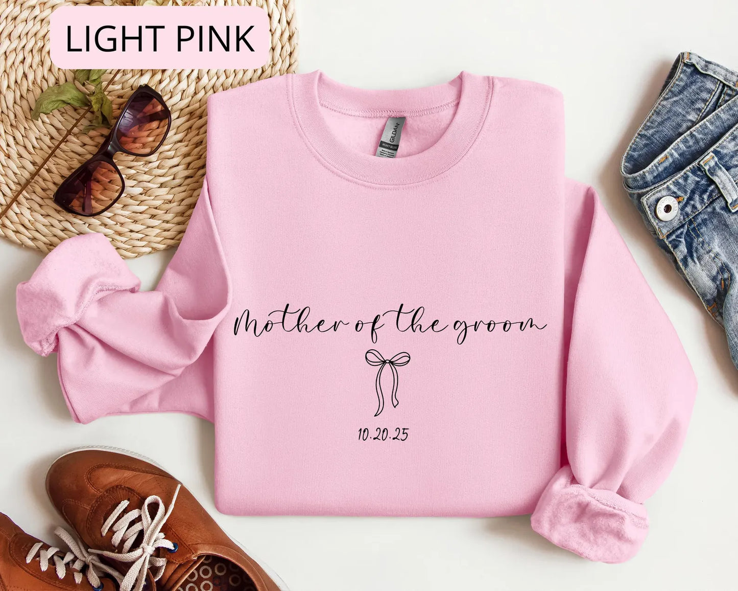 Mother of the Bride Shirt – Personalized Wedding Tee with Custom Date, Bridal Party Gift