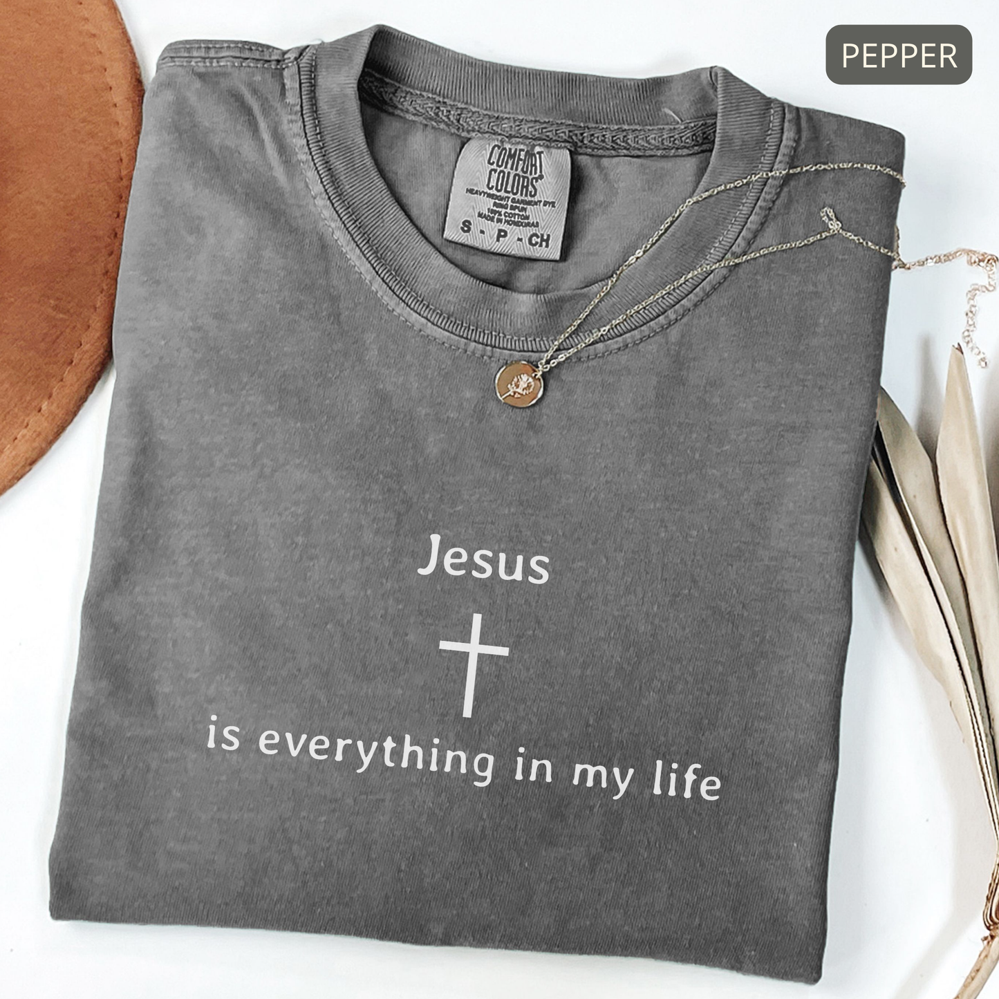 Comfort Colors Jesus Is Everything Shirt – Christian Faith Graphic Tee, Religious Gift for Women and Men
