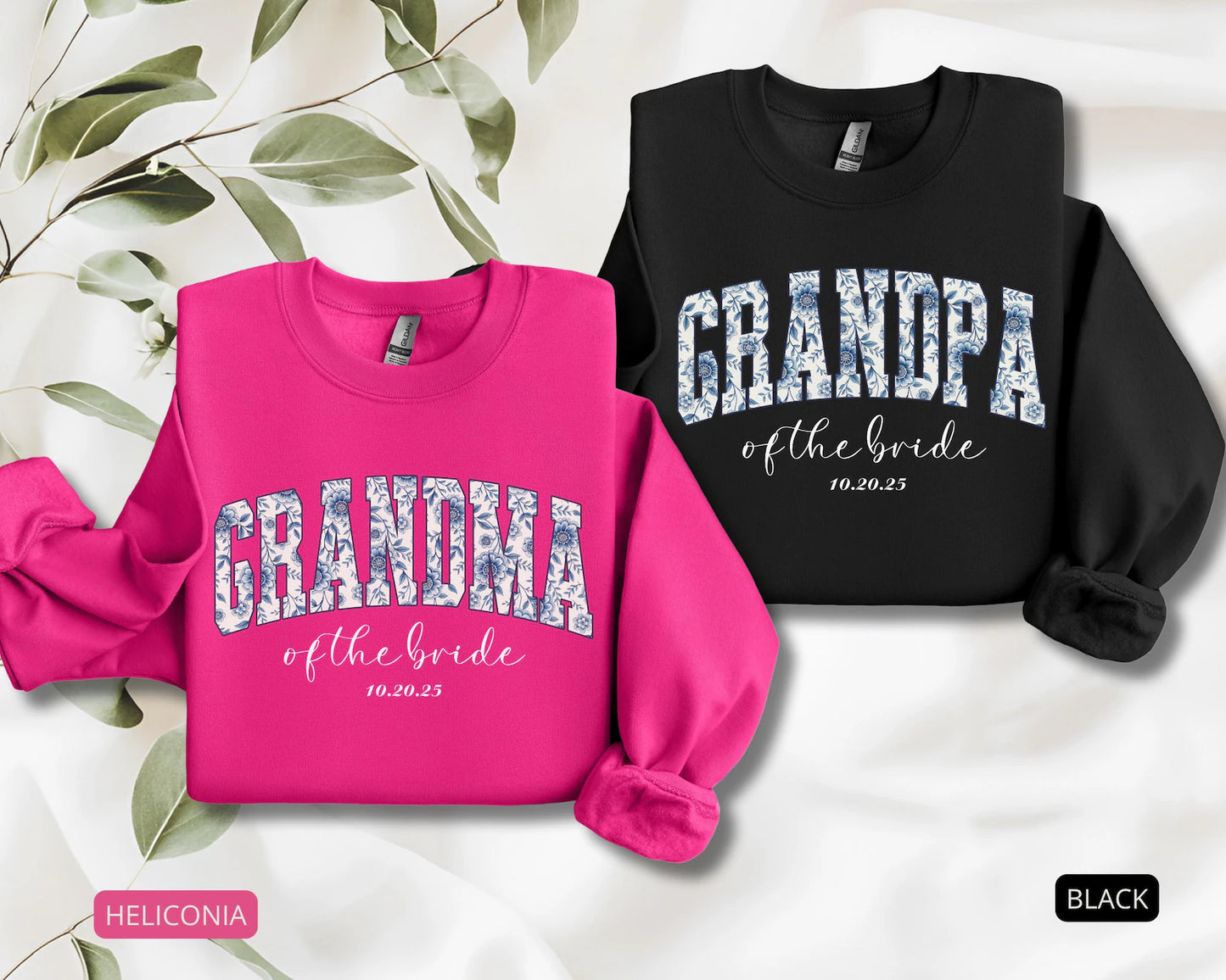Grandma of the Bride Sweatshirt – Personalized Wedding Crewneck with Custom Date